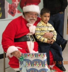 Santa & Kid